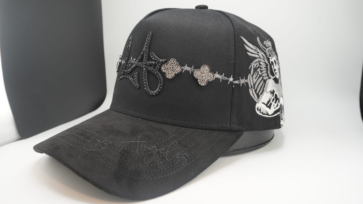 Gorra Angel calavera negra